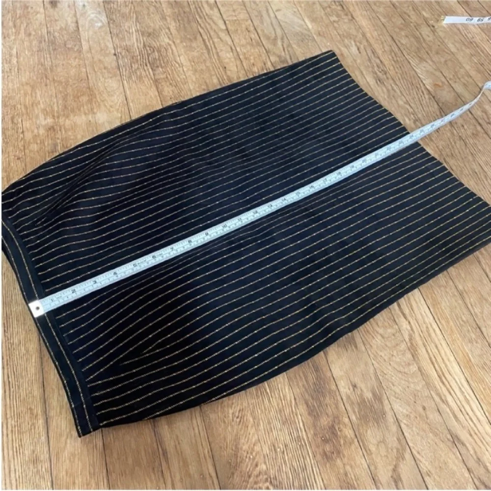 Vintage Suede Pencil Skirt vintage pencil skirt 1970s pinstripe pencil skirt - Picture 9 of 11